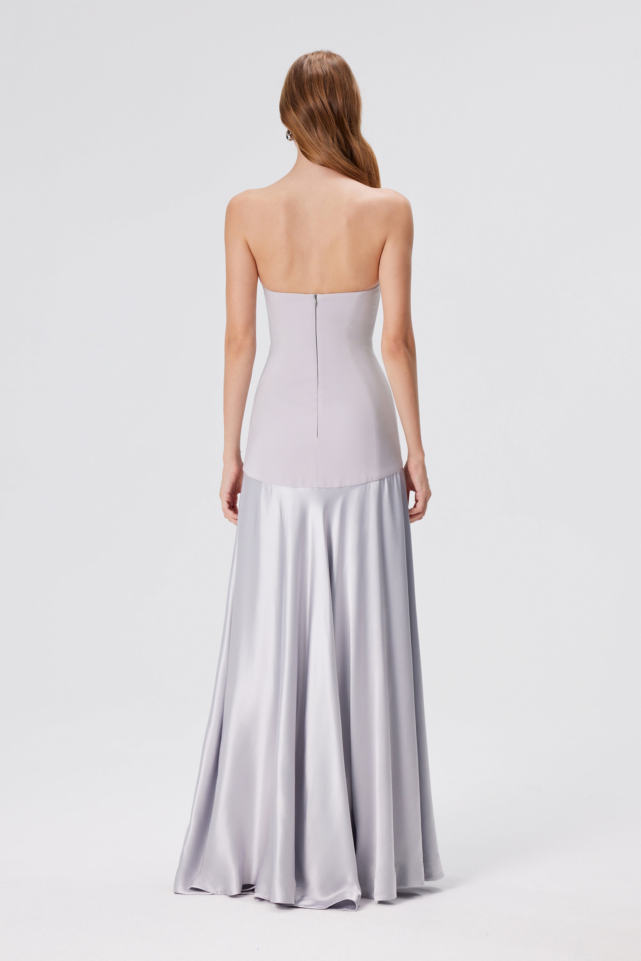 Elysia Corset Satin Gown
