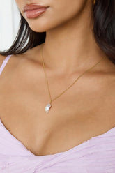 18k Gold Plated Daniella Necklace Gold