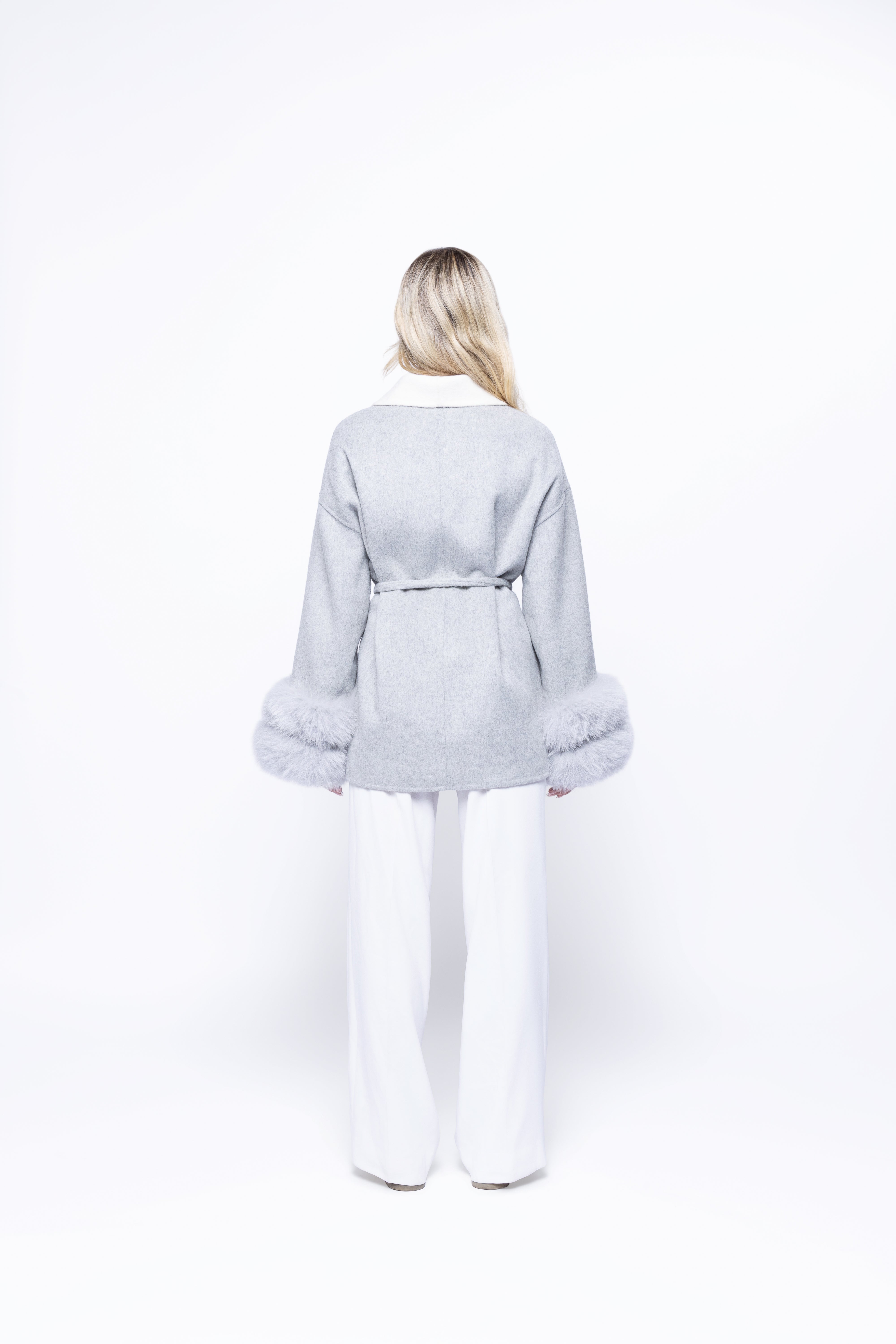 Velvet Blazer Gray