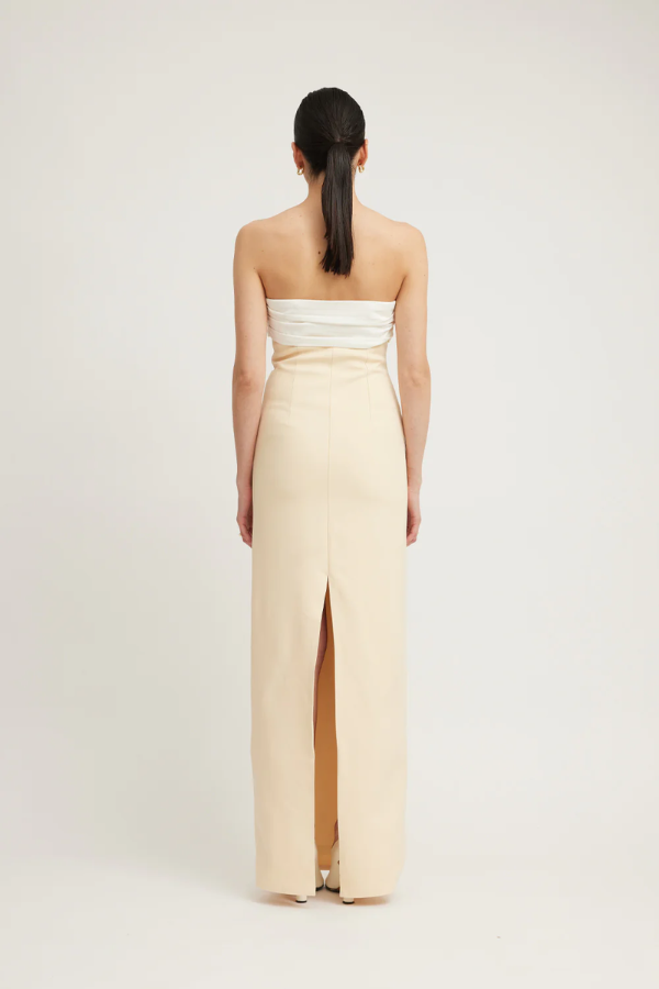 Kasai Dress Lemon/Ivory