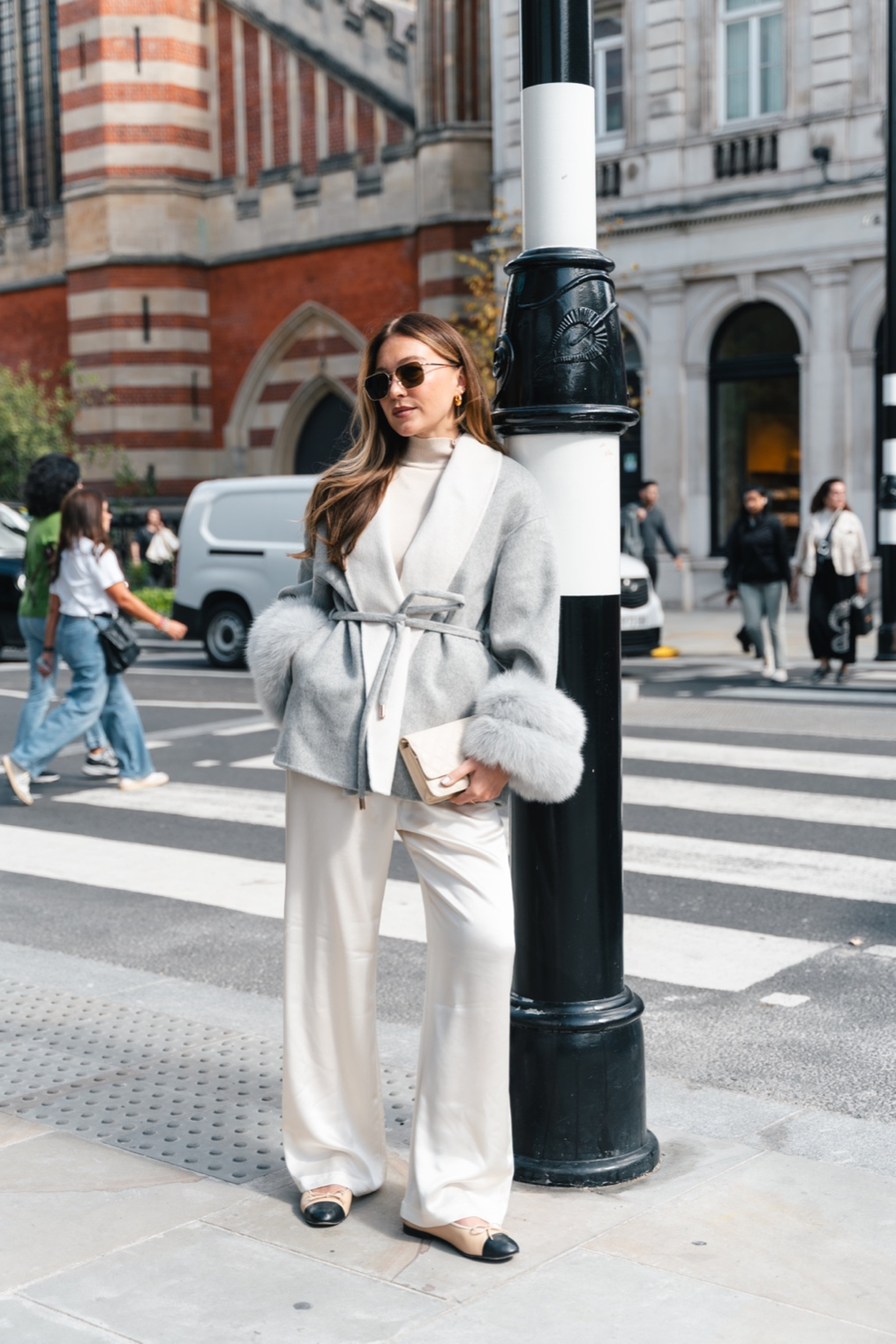 Velvet Blazer Gray
