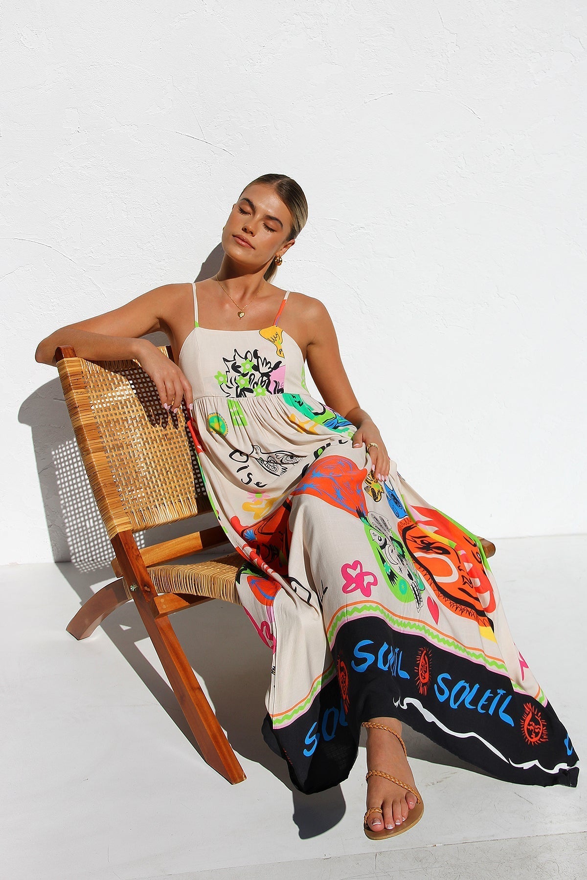 Dasha Maxi Dress – Orange Multi