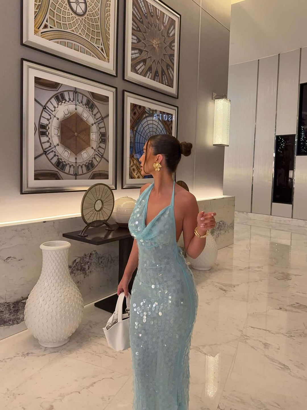 Leanna | Sparkling Sequin Maxi Dress