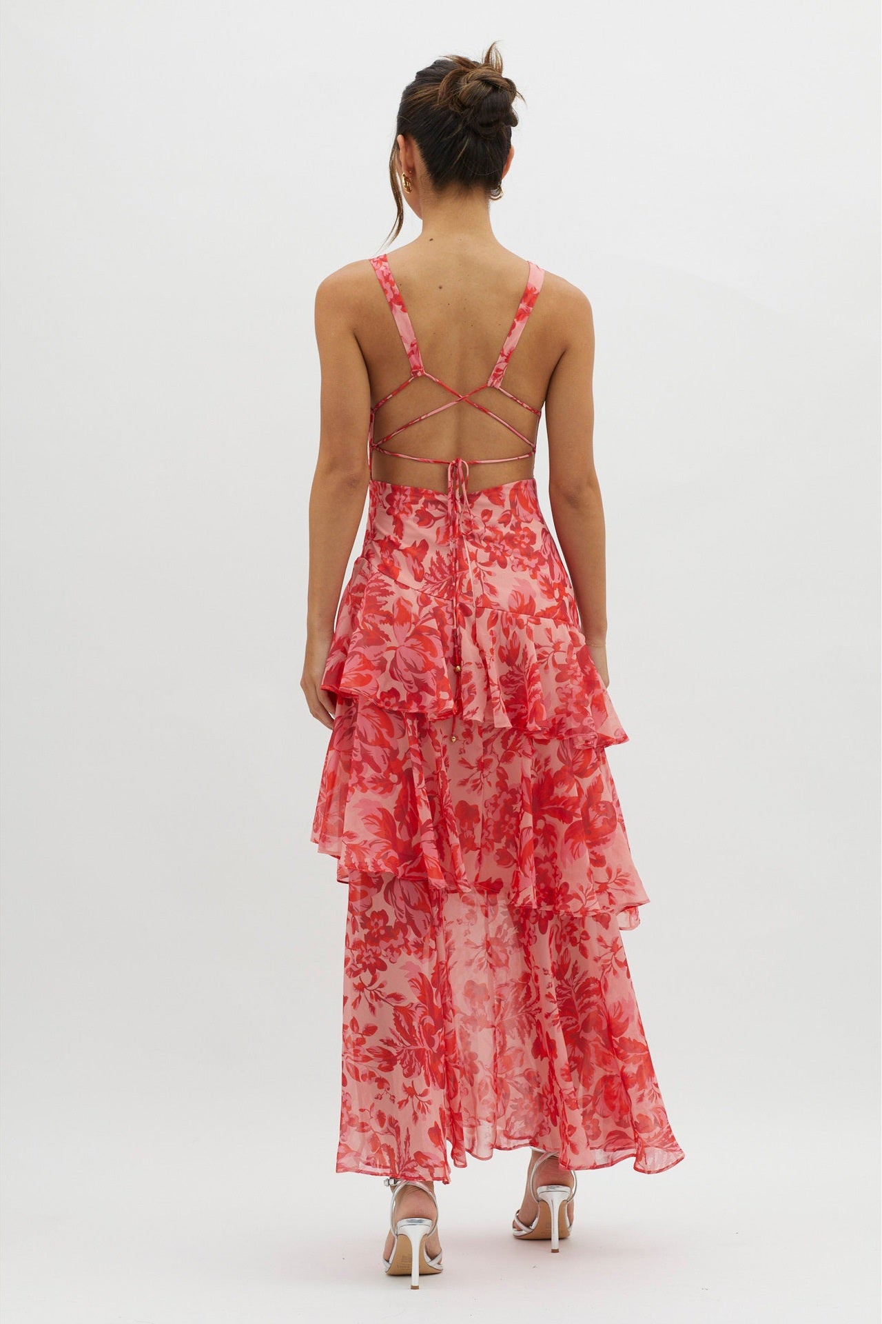 Flora Goddess Tiered Maxi Dress