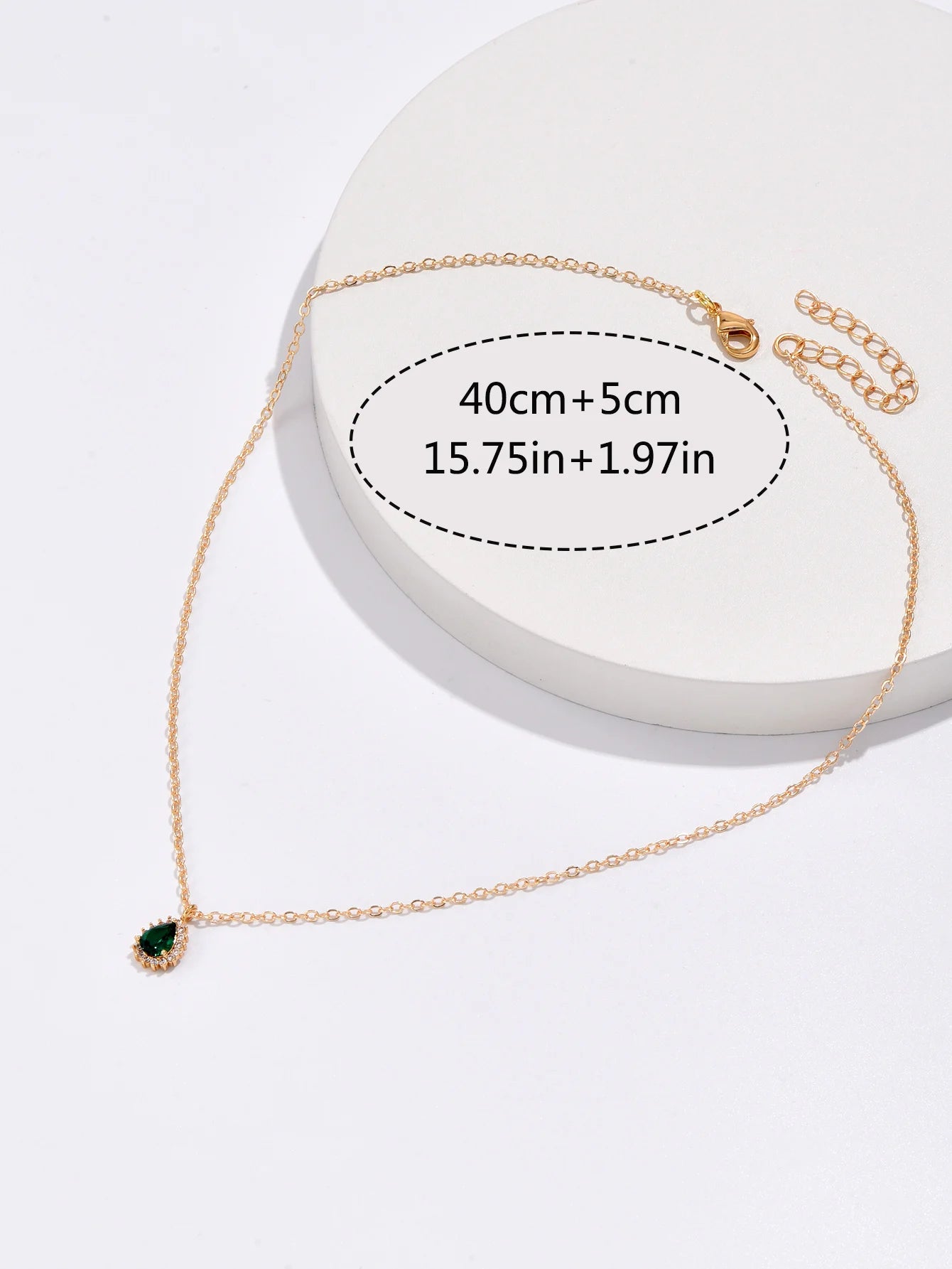 Emerald Pendant Necklace
