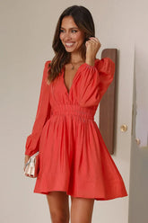 Serena Deep V Midi Dress