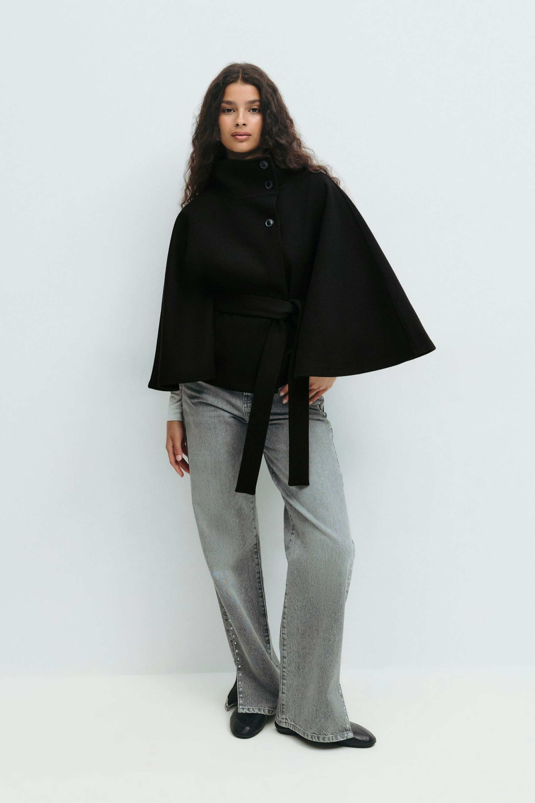 SARILLE | Belt Cape Jacket