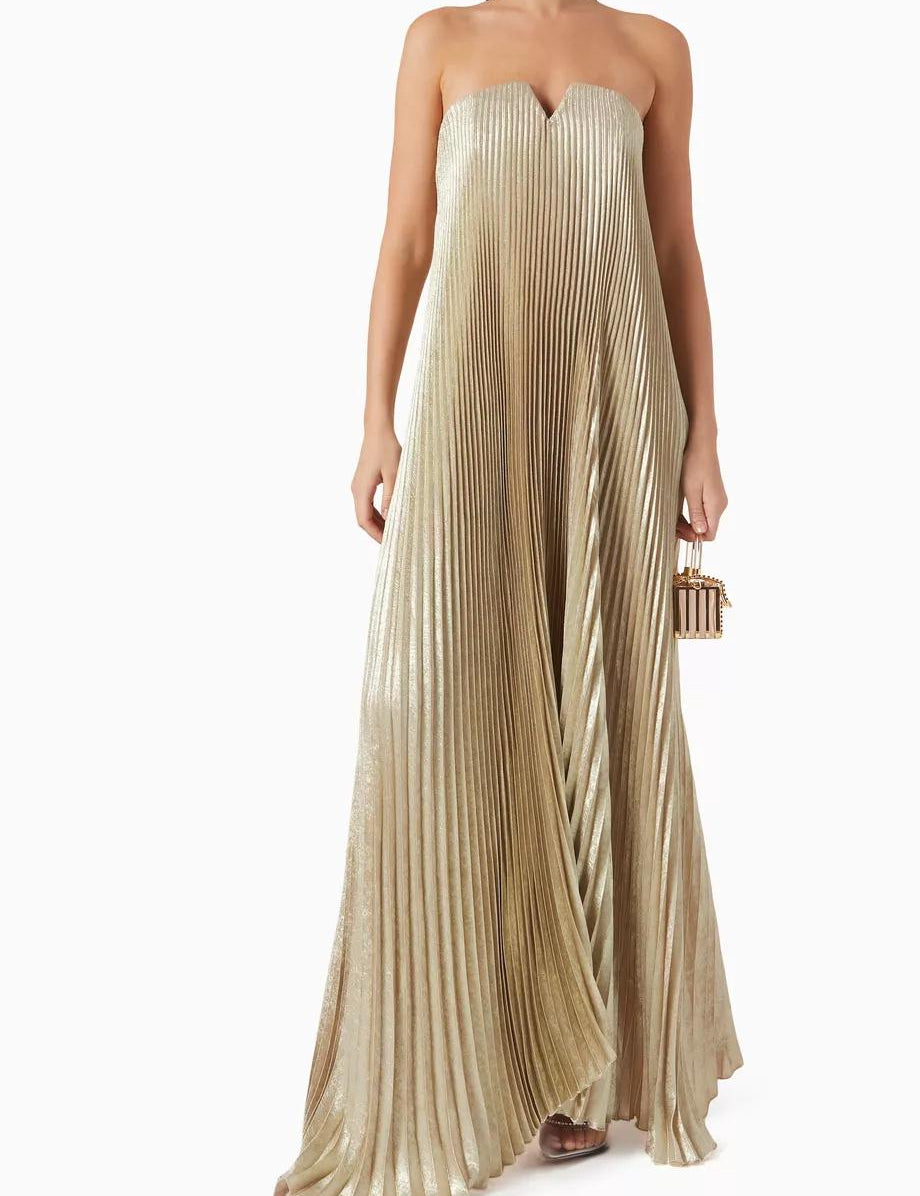 Orange Flower Maxi Dress