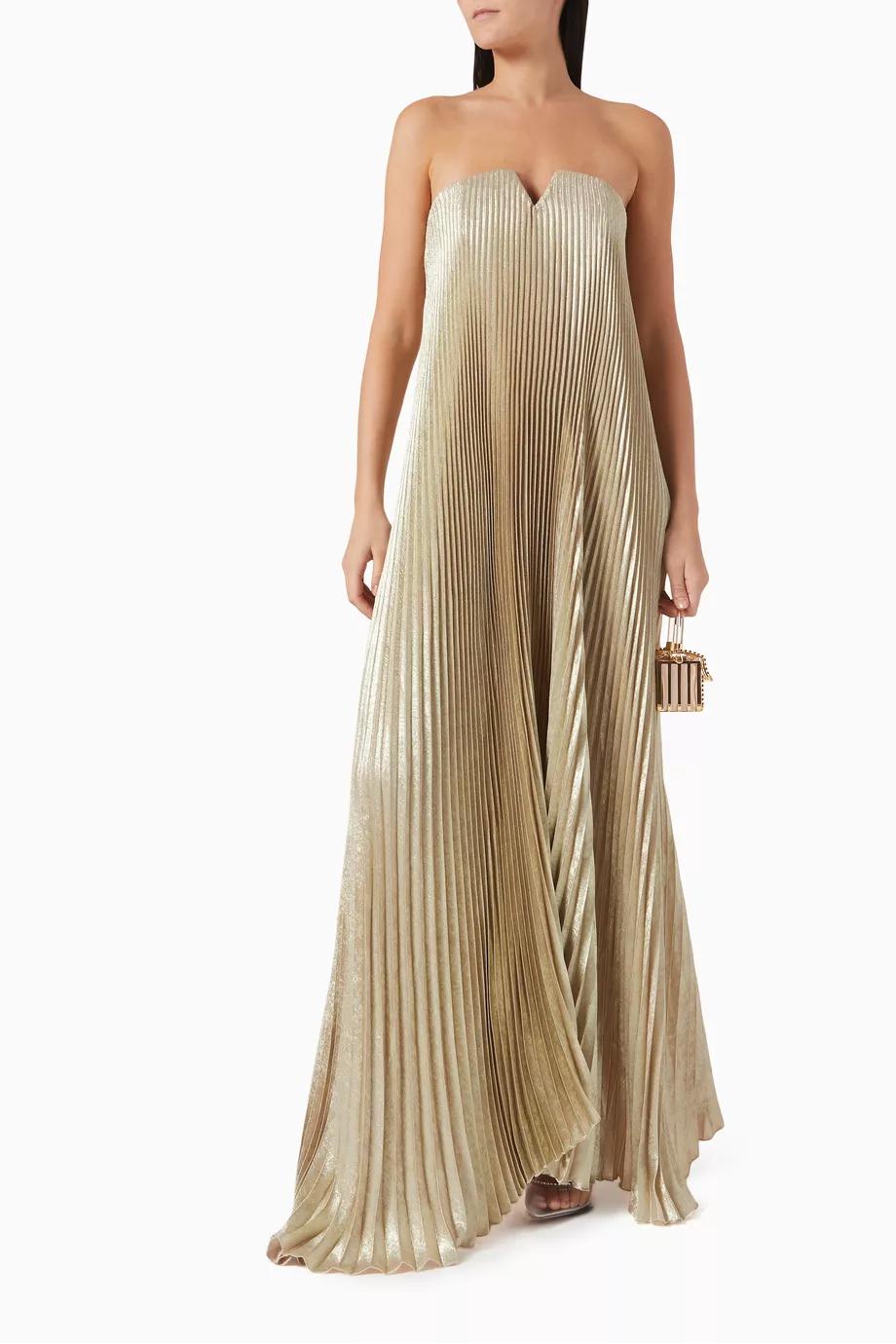 Orange Flower Maxi Dress
