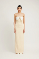 Kasai Dress Lemon/Ivory