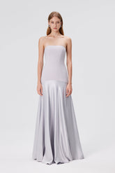 Elysia Corset Satin Gown
