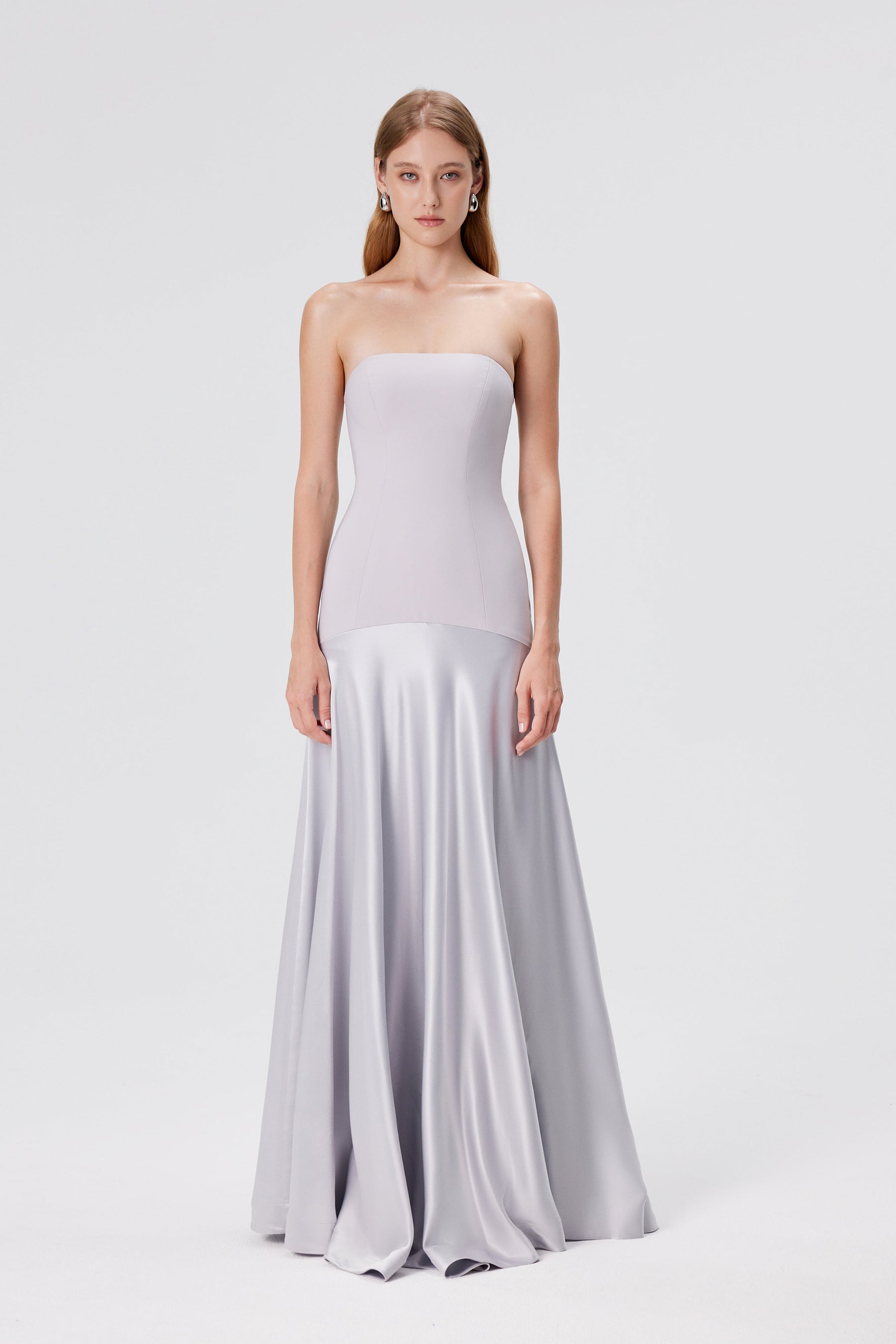 Elysia Corset Satin Gown