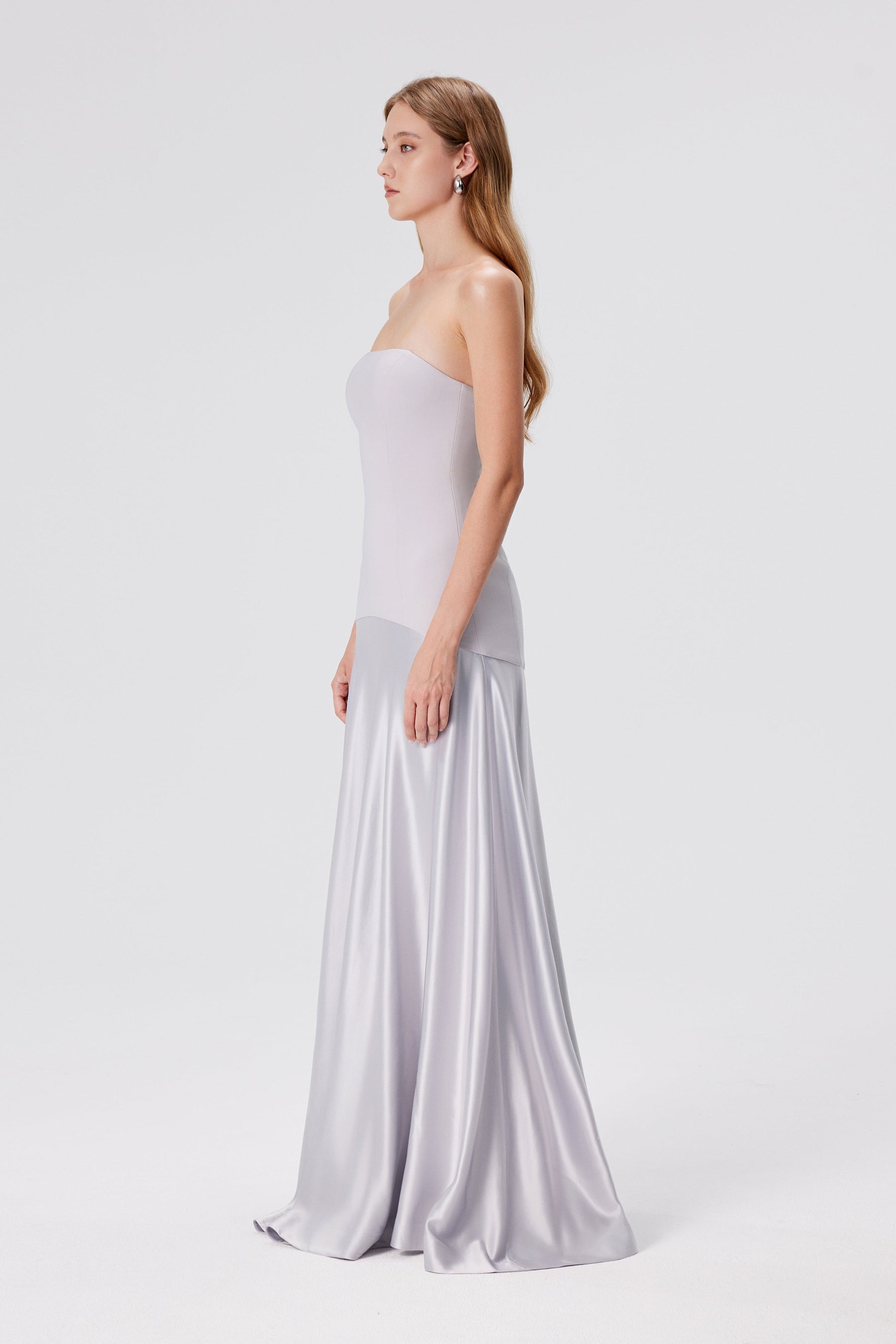 Elysia Corset Satin Gown