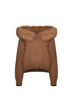 Velvet Cardigan - Sand
