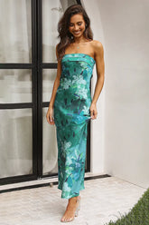 Miya Maxi Dress – Green Print