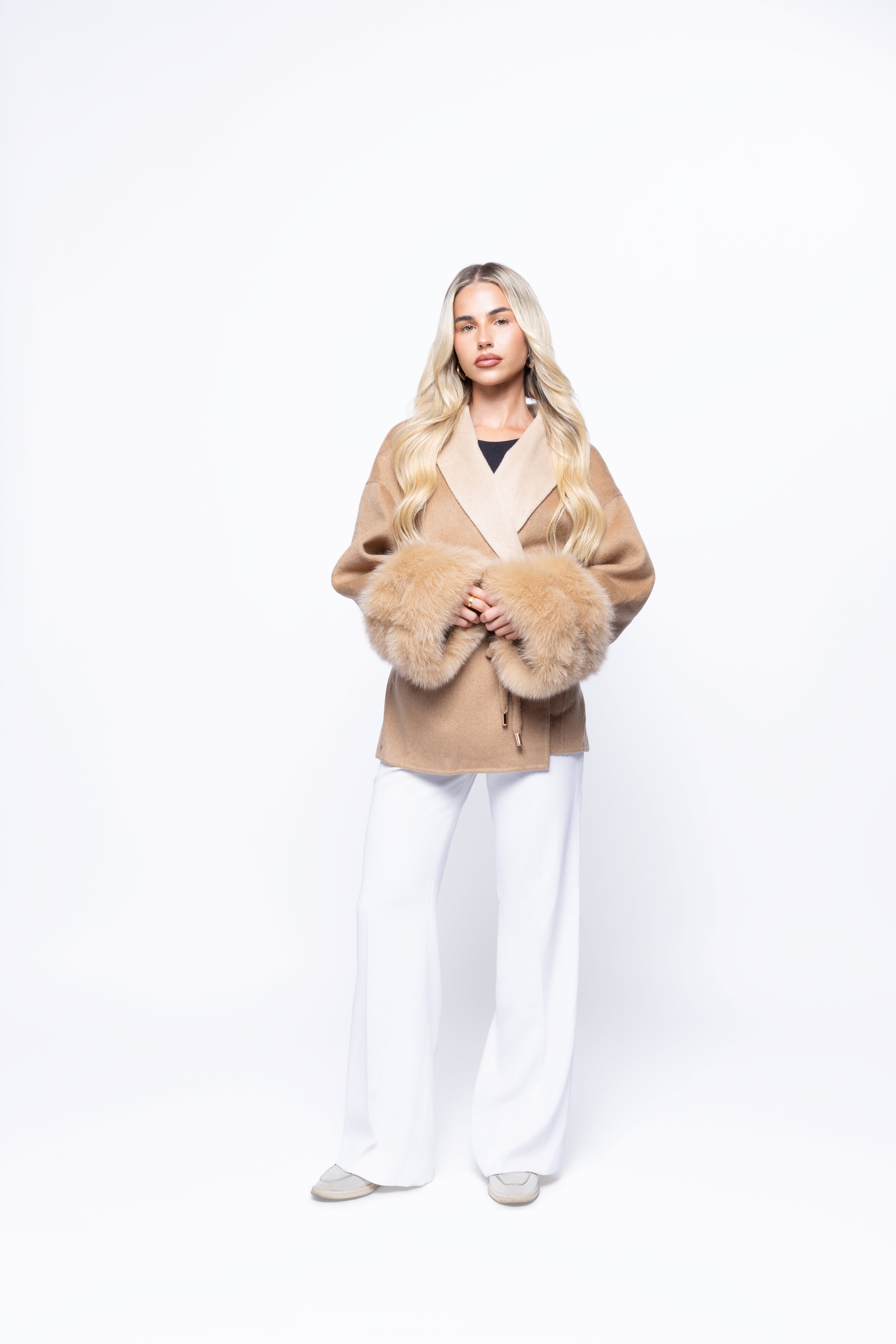 Velvet Blazer Sand