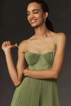 Whimsical Tulle Corset Midi Dress