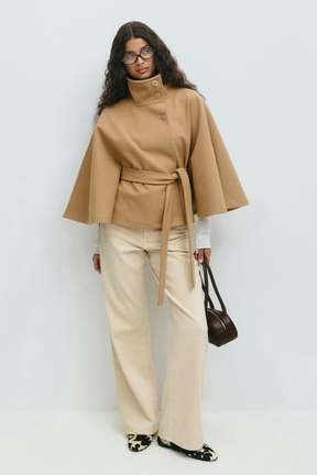 SARILLE | Belt Cape Jacket