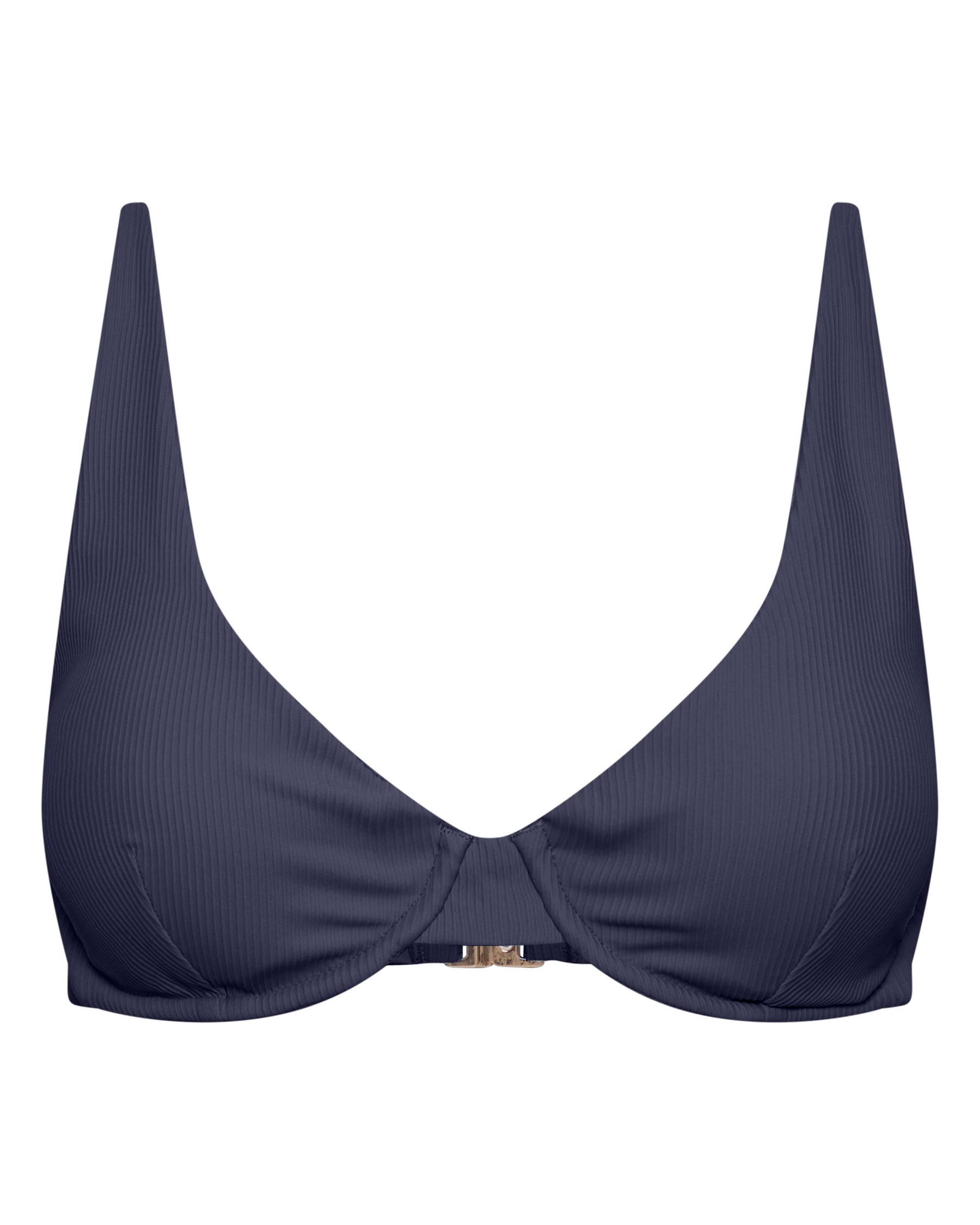 Luna Slate Ribbed Top