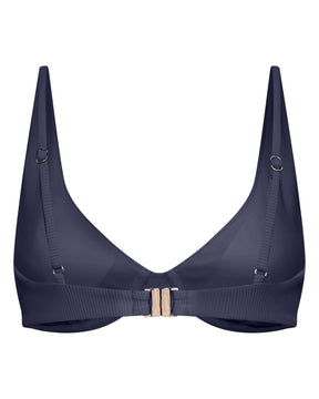 Luna Slate Ribbed Top