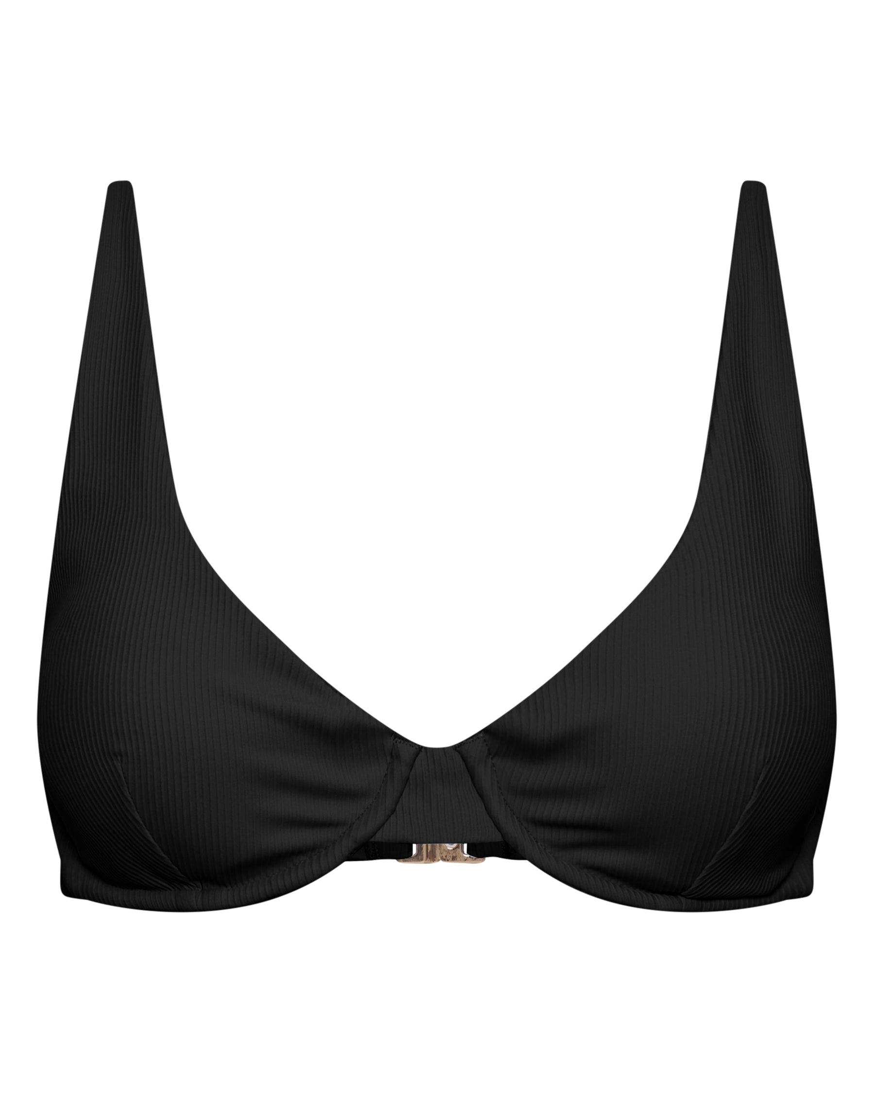 Luna Midnight Ribbed Top