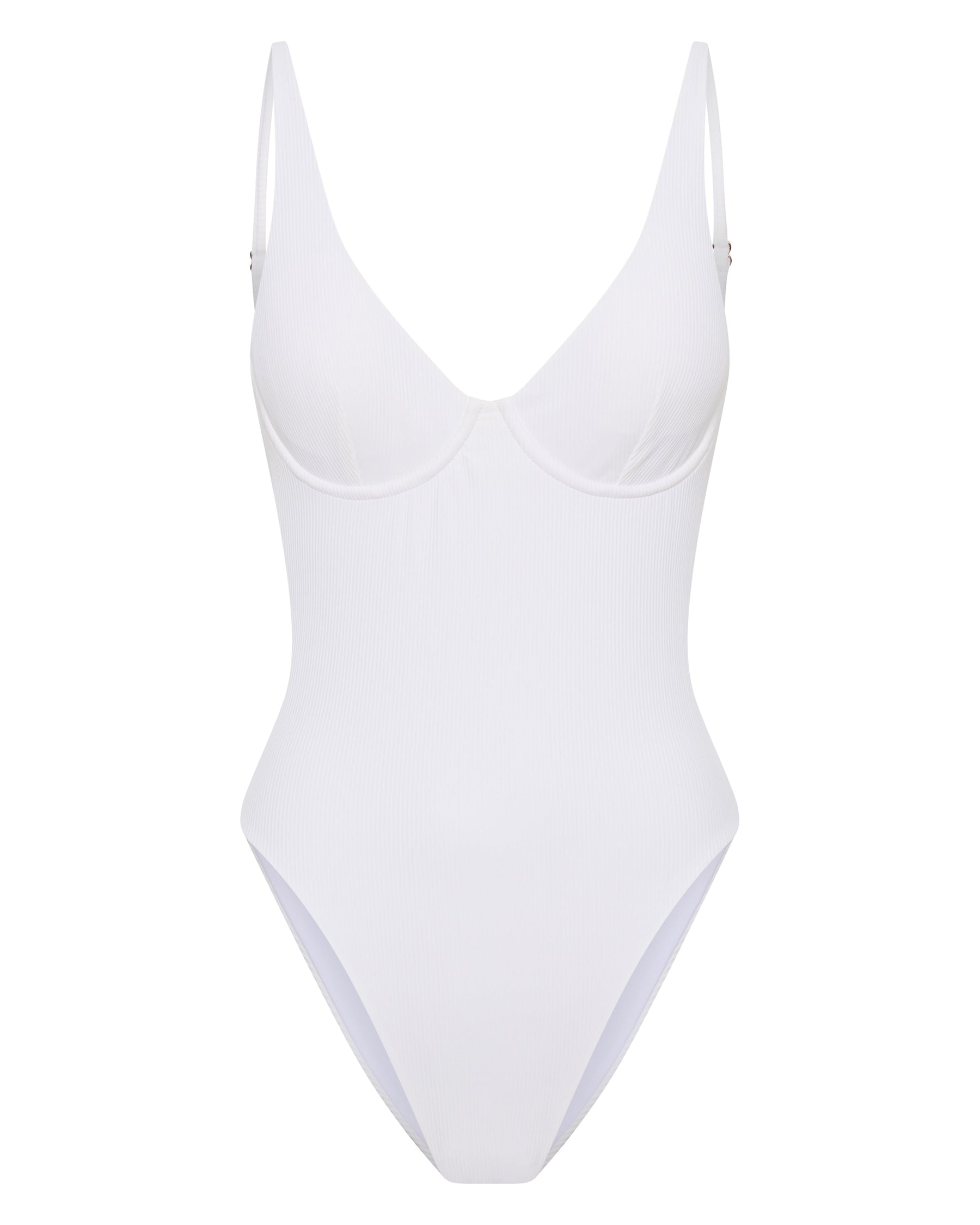 Luna One Piece Shell Ribbed