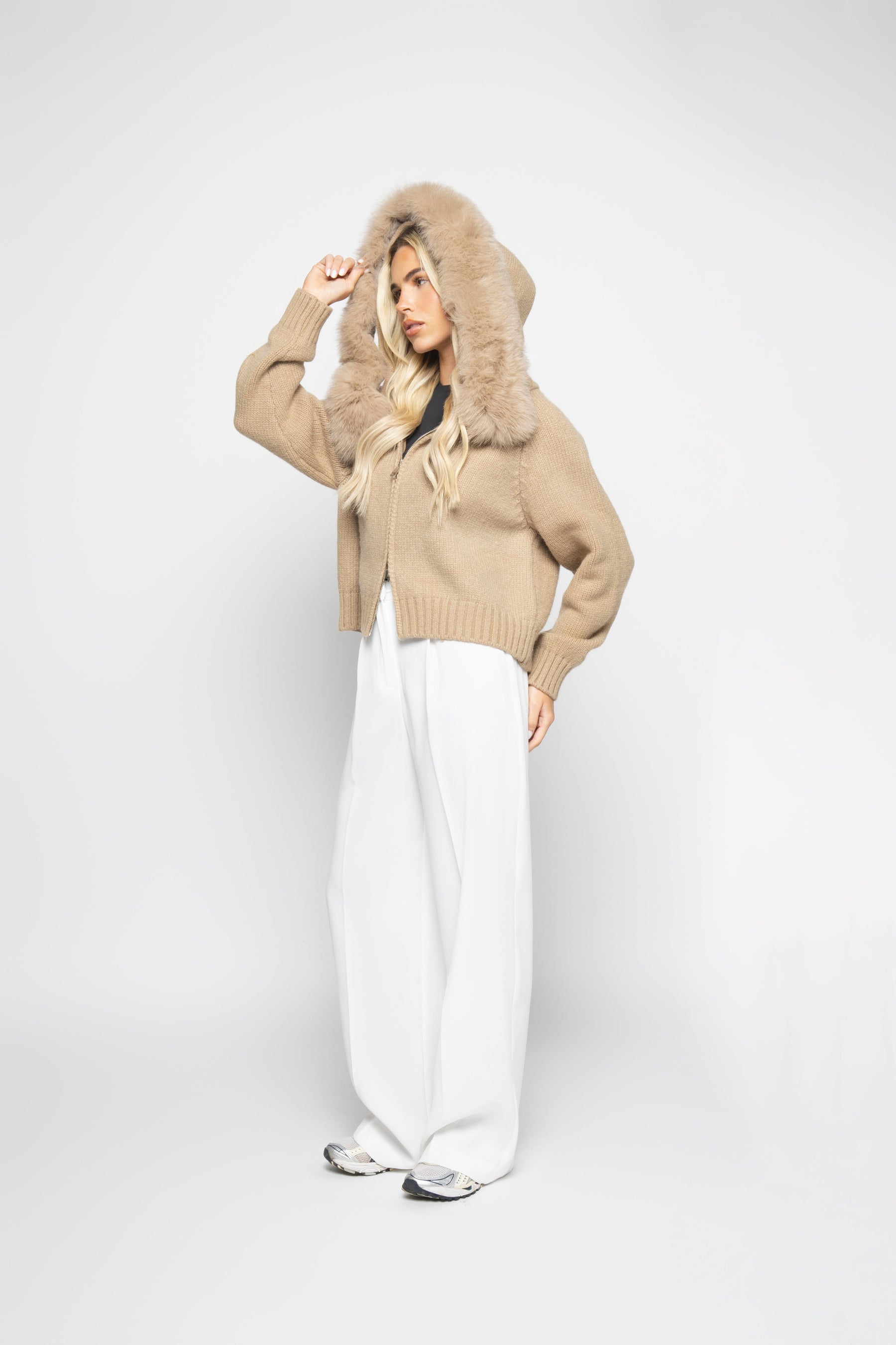 Velvet Cardigan - Off-white