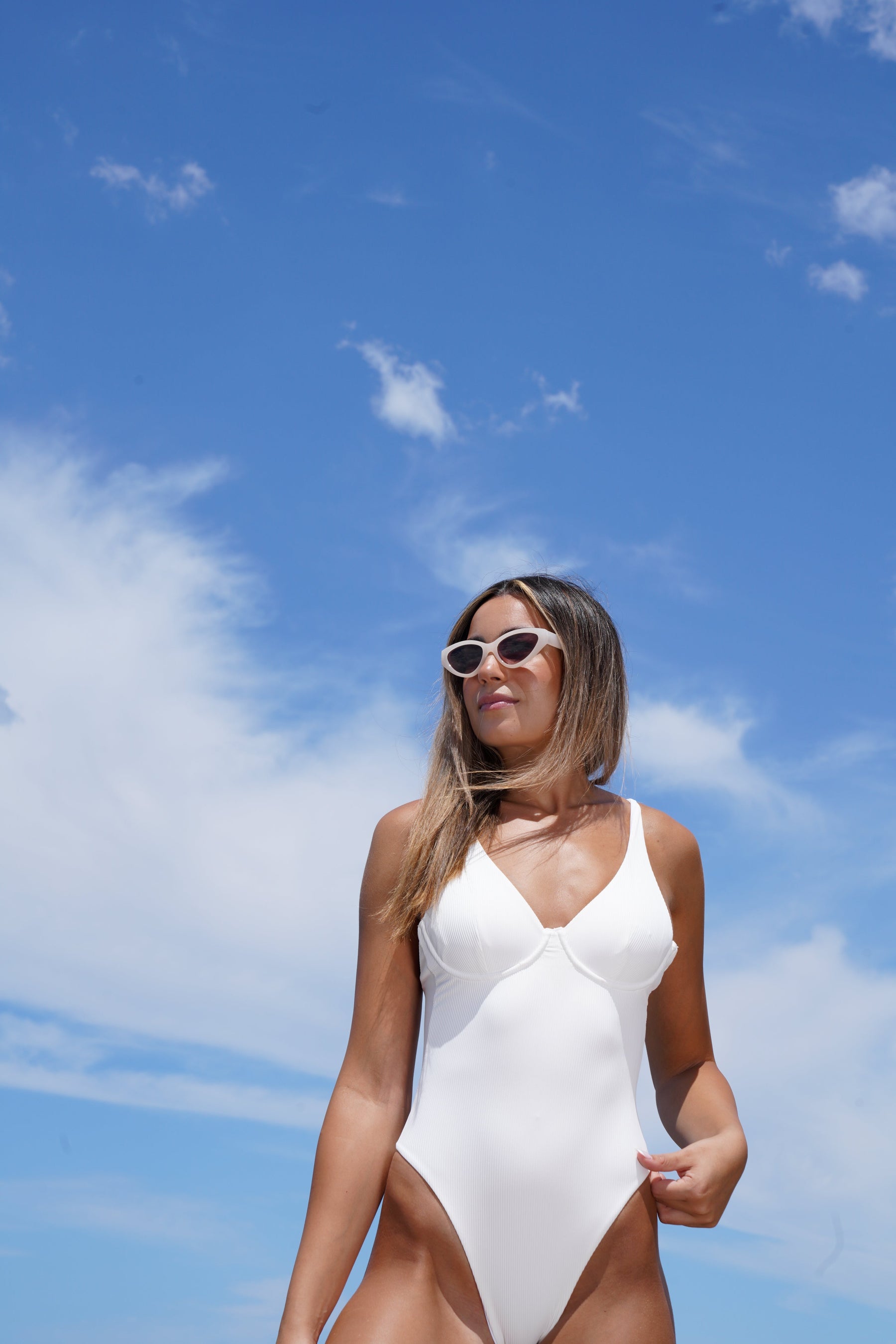Luna One Piece Shell Ribbed