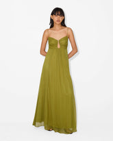 Oliva Cotton-Blend Maxi Dress