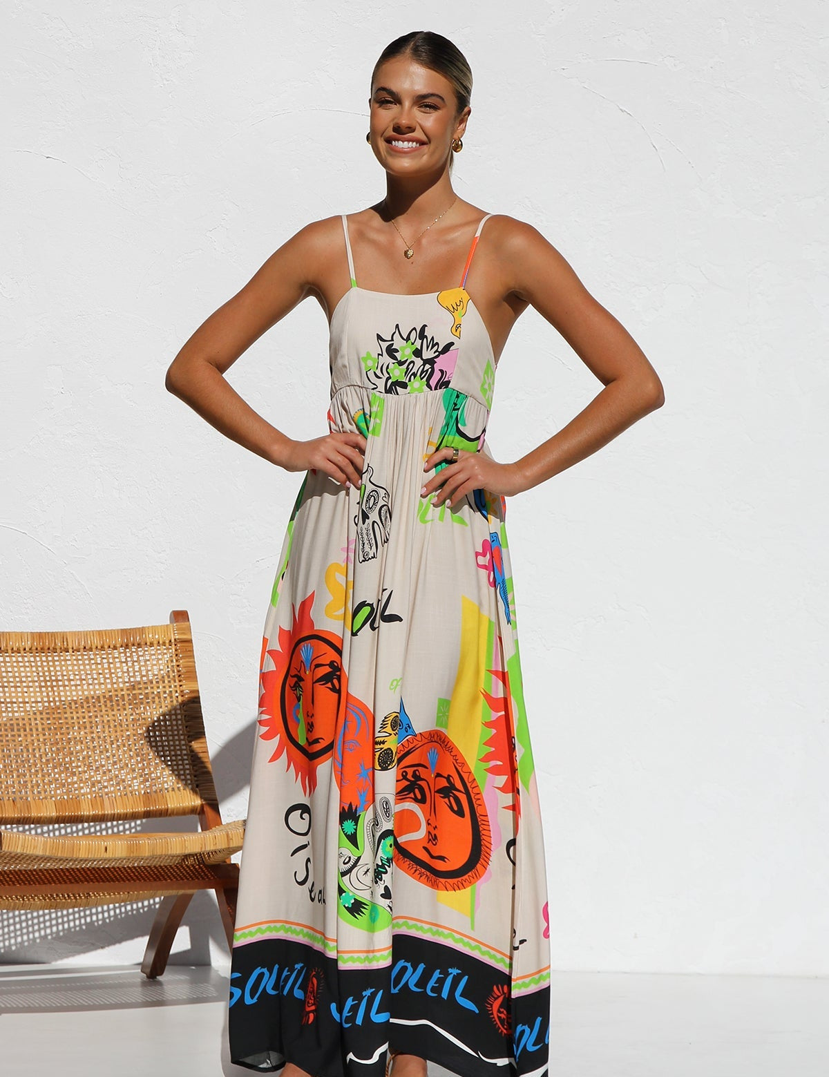 Dasha Maxi Dress – Orange Multi