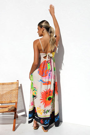 Dasha Maxi Dress – Orange Multi