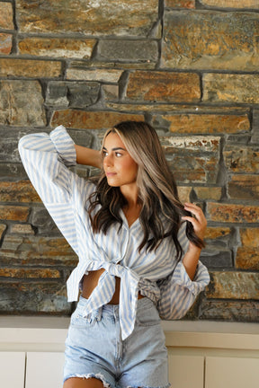 Oversized Linen Shirt Mist