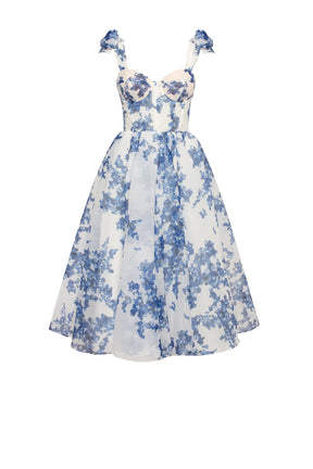 Charming blue Midi Dress
