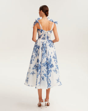 Charming blue Midi Dress