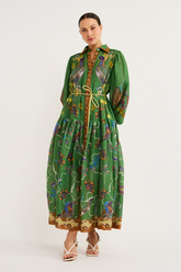 Valencia Lantern Sleeve Maxi Dress