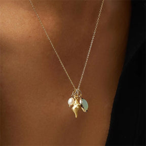 Trio Charm Pendant Necklace