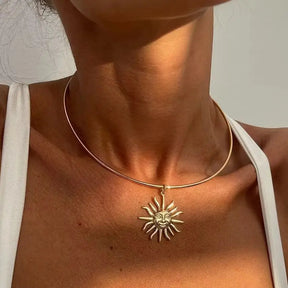 Golden Sunburst Necklace