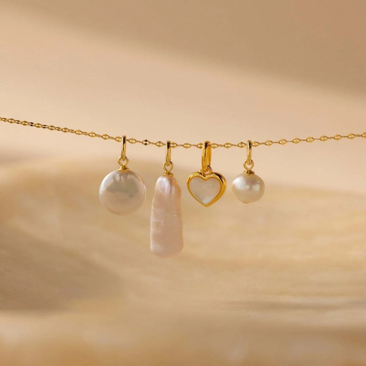 Luna Pearl Circle Necklace