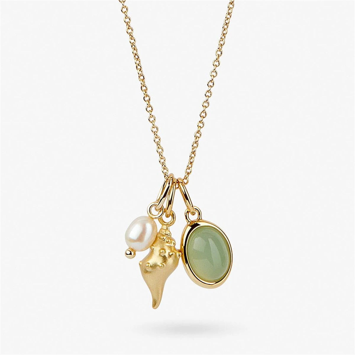 Trio Charm Pendant Necklace