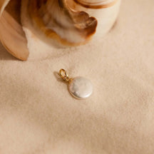 Luna Pearl Circle Necklace