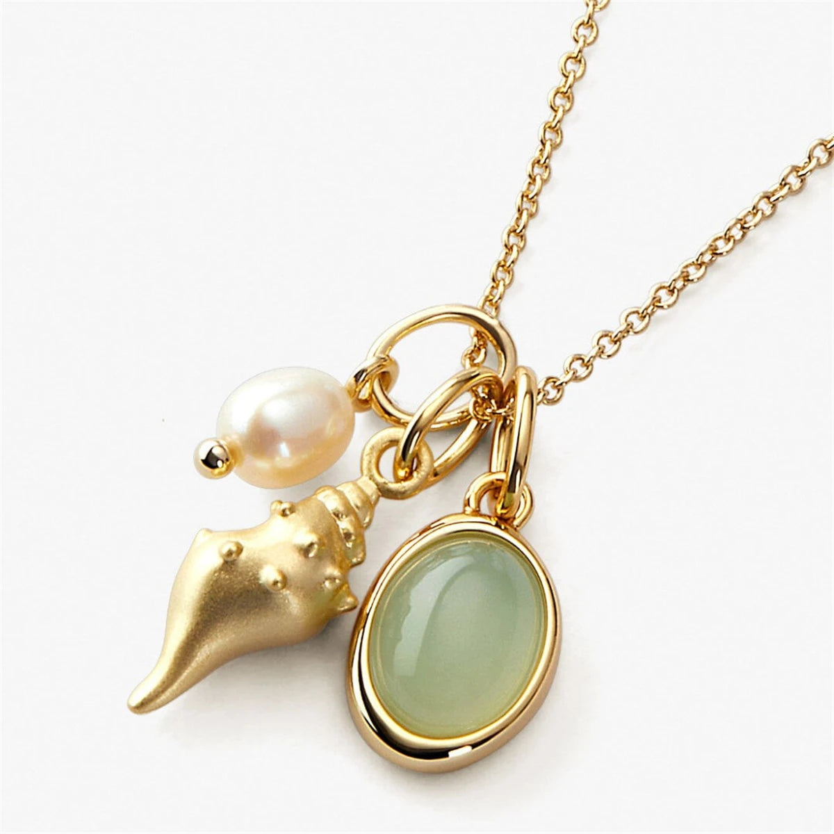 Trio Charm Pendant Necklace