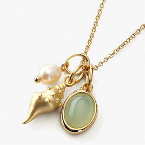Trio Charm Pendant Necklace