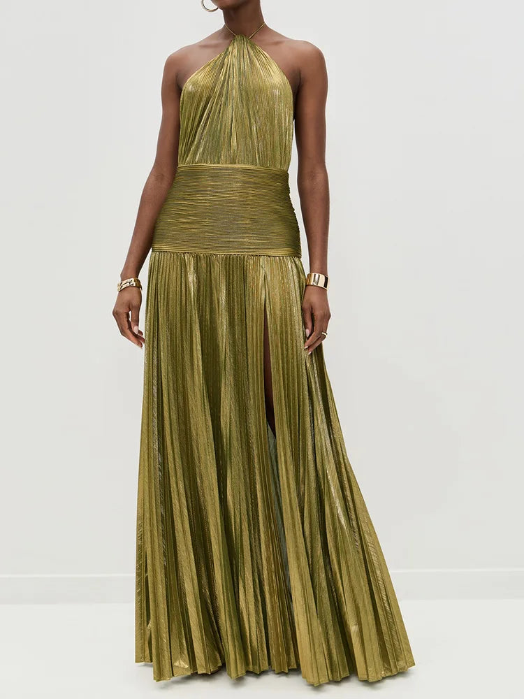 Satin Maxi Dress