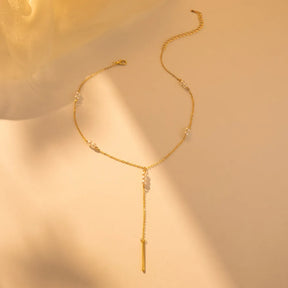 Retro Pearl Bead Pendant Necklace