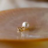 Luna Pearl Circle Necklace