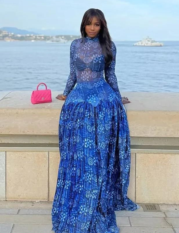 Lily Mesh Maxi Dress