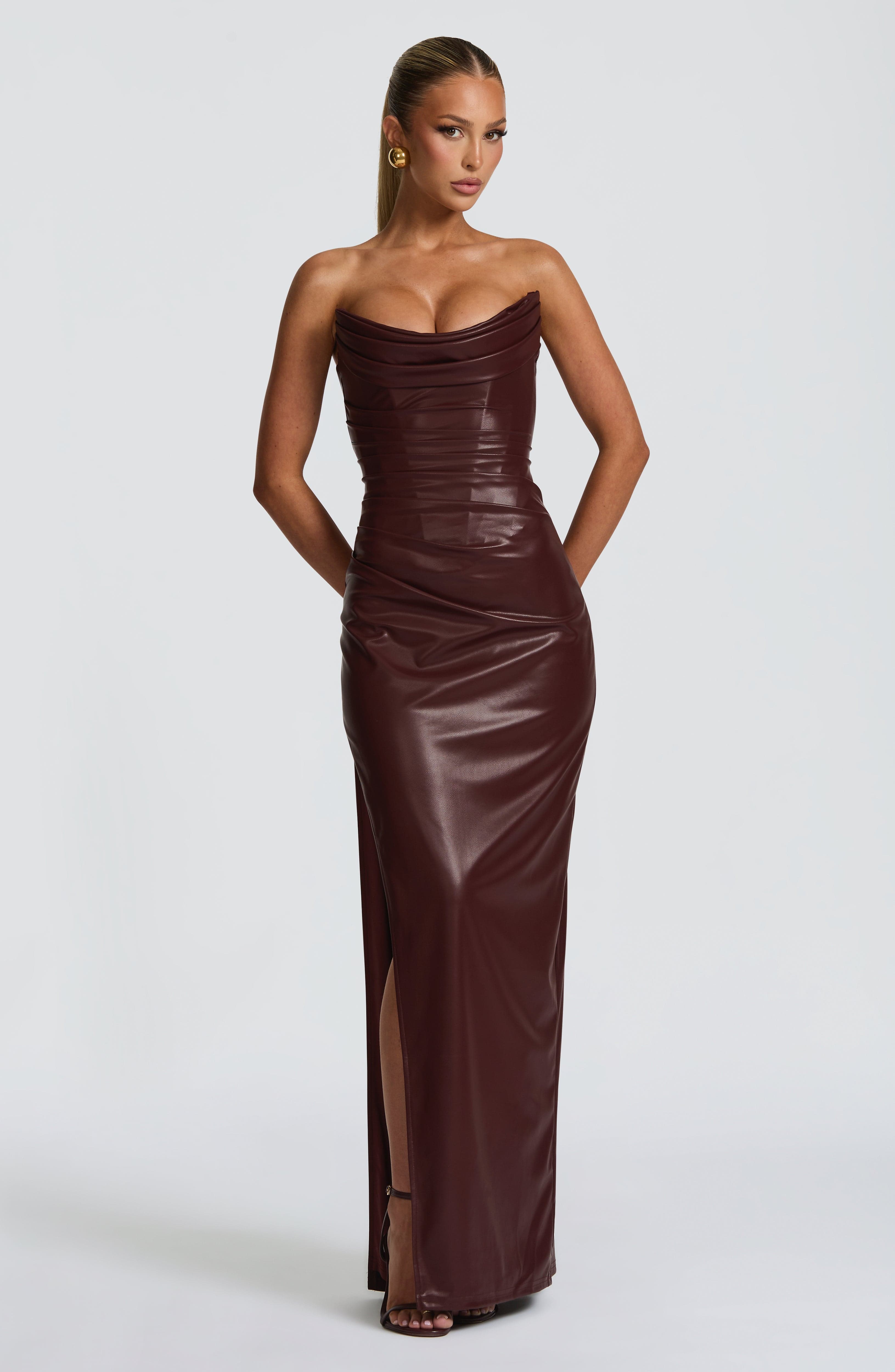Alba Maxi Dress - Burgundy