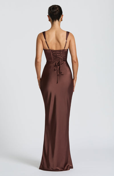Calanthe Maxi Dress - Burgundy Sparkle