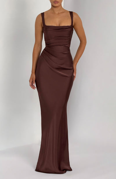 Calanthe Maxi Dress - Burgundy Sparkle