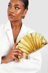 Metallic Ruffle Bag